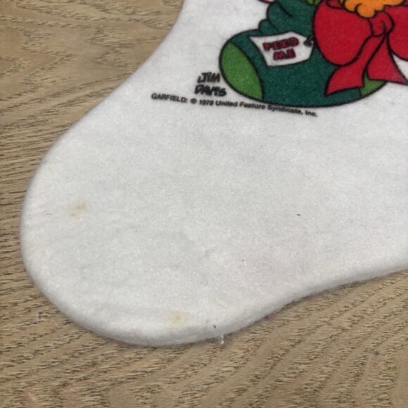 Vintage 1978 Garfield The Cat Christmas Xmas Stocking Comic Gag Humor - Picture 6 of 7